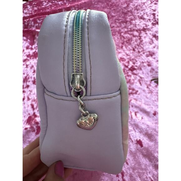 Purple Tie Dye Cosmetic Bag Glitter "Stuff" Cute Girly Makeup Toiletry - Picture 3 of 7